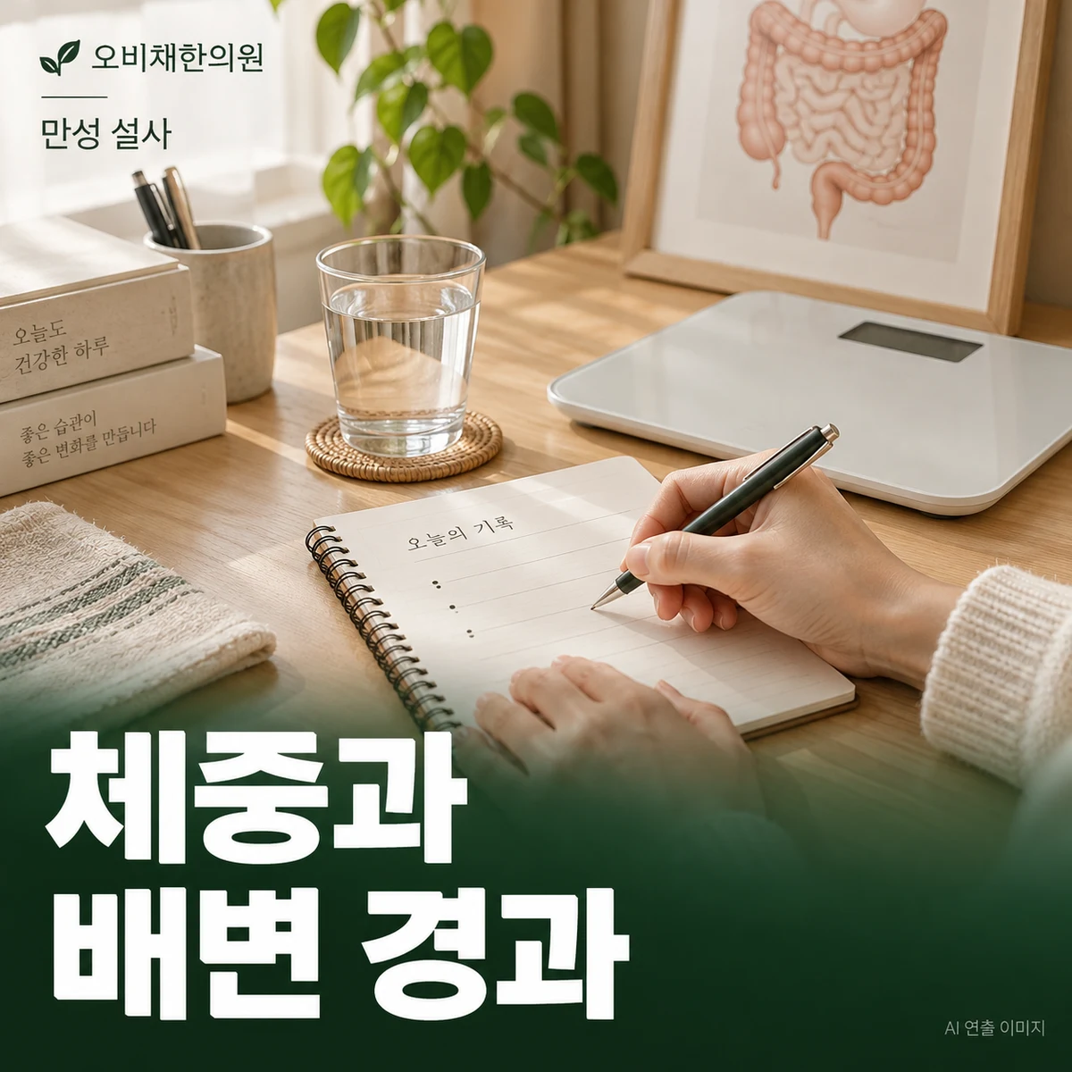 목동 만성 설사 경과·재진 · 배변과 체중 변화 비교