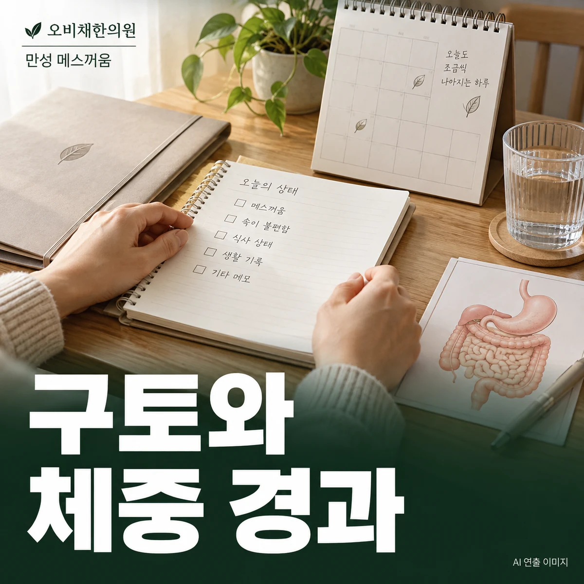 목동 만성 메스꺼움 경과·재진 · 오심·구토·체중 변화