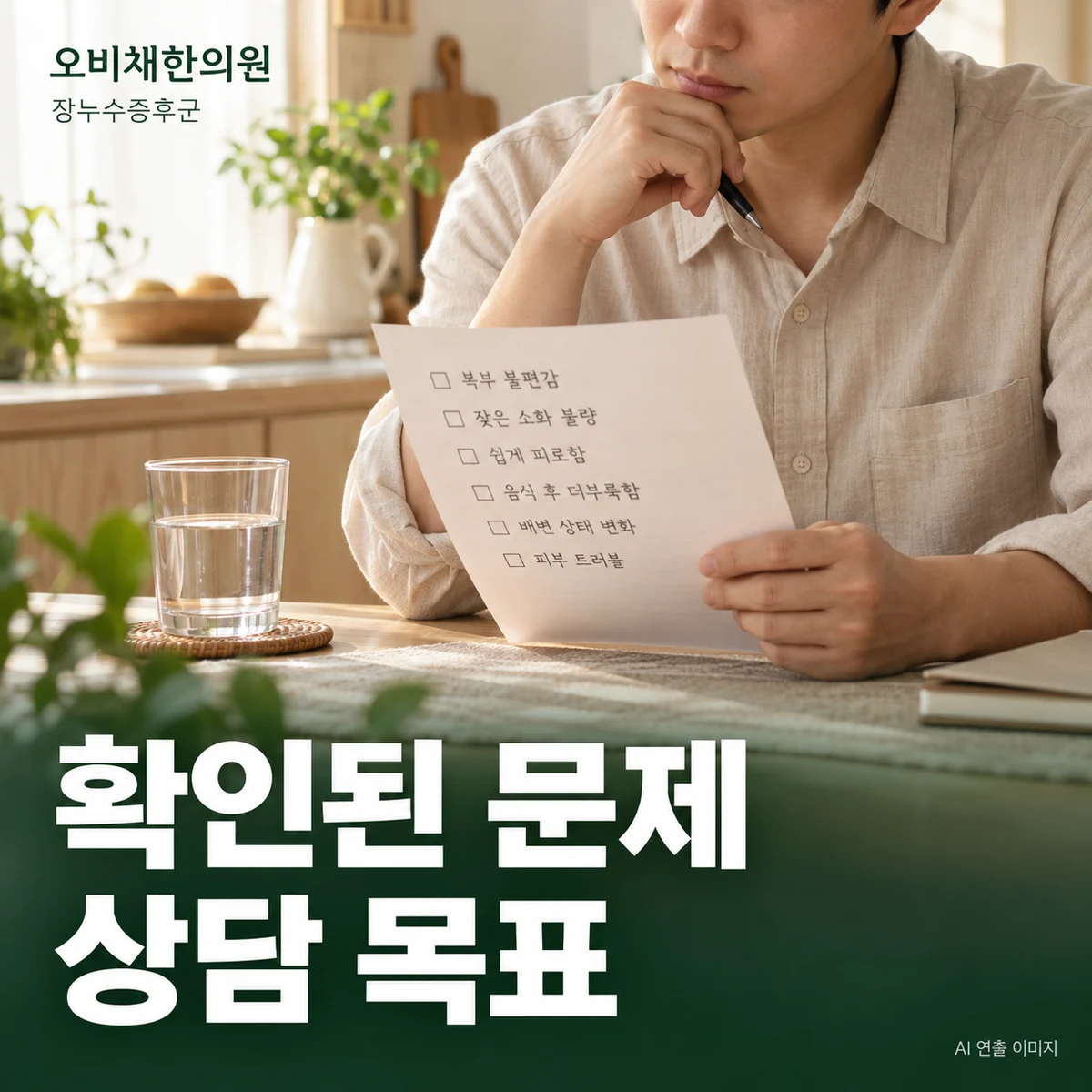 목동 장누수증후군 치료·상담 · 확인된 문제와 상담 목표