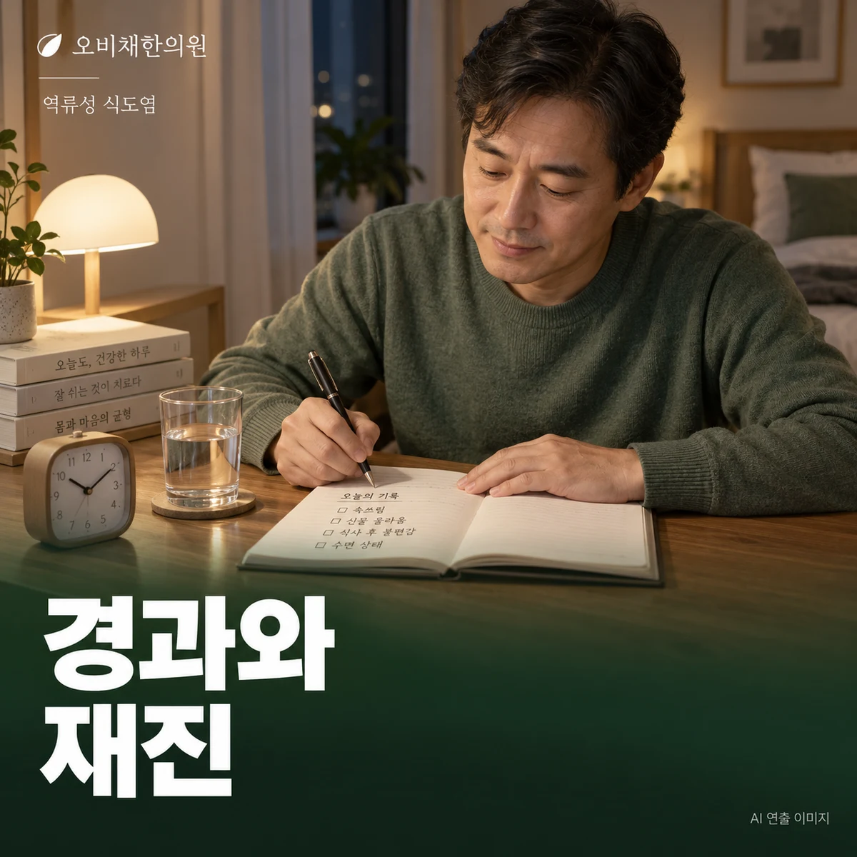 목동 역류성 식도염 경과·재진 · 낮과 밤의 증상 따로 보기