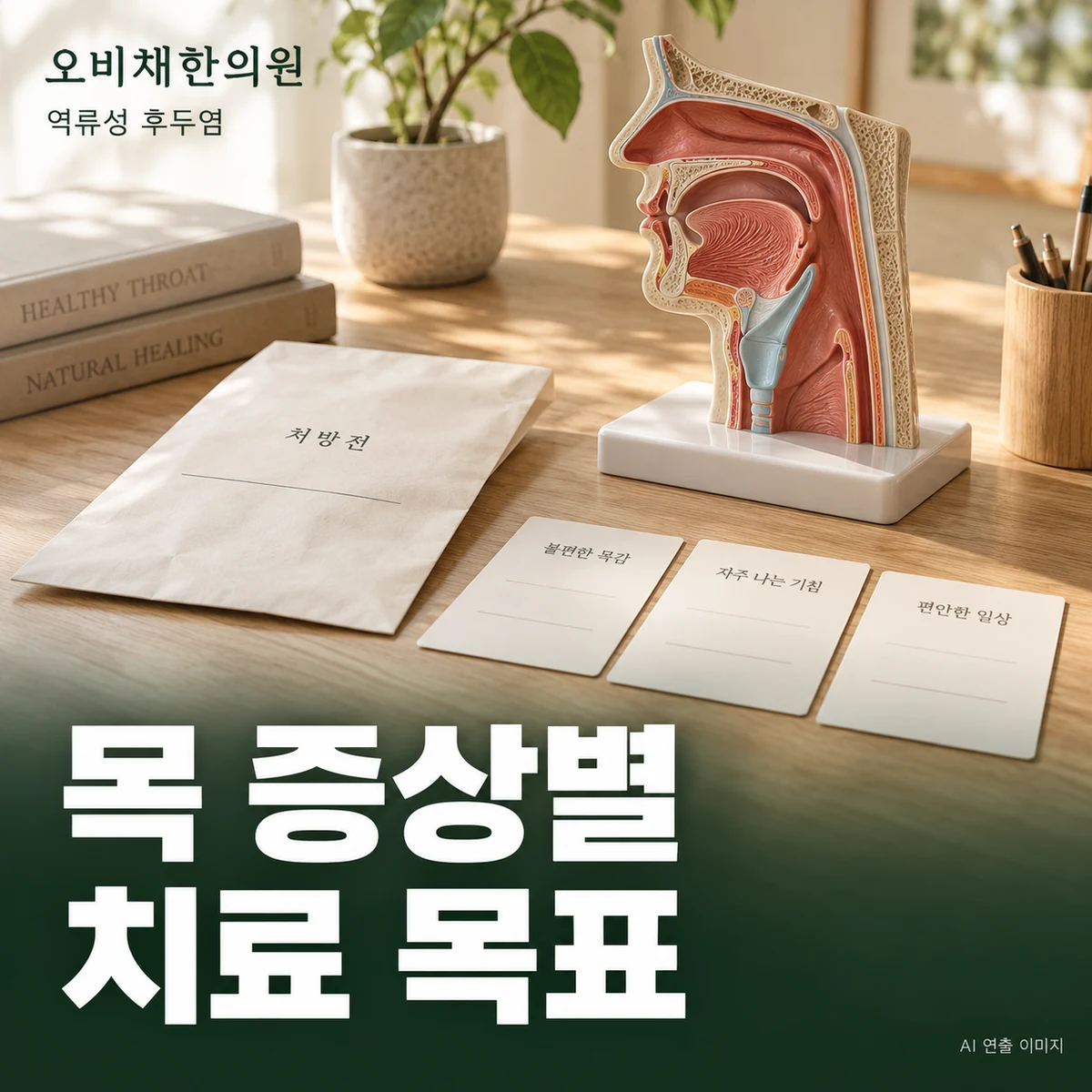 목동 역류성 후두염 치료·상담 · 목 증상의 목표와 처방 확인