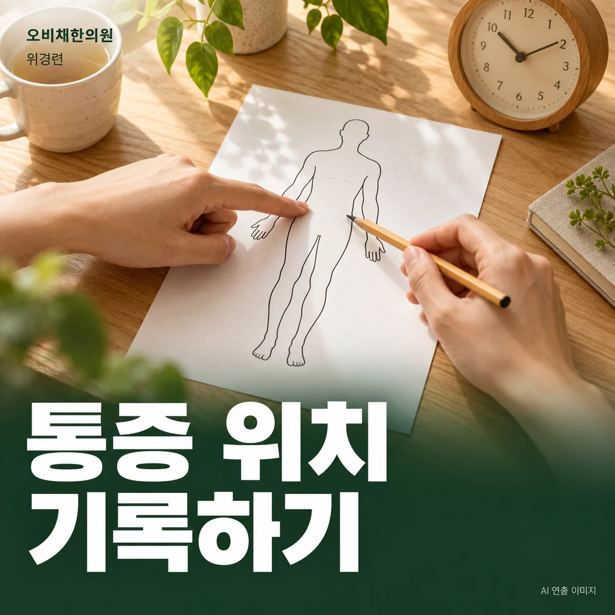 목동 위경련 진찰·검사 · 통증 지도와 동반 증상