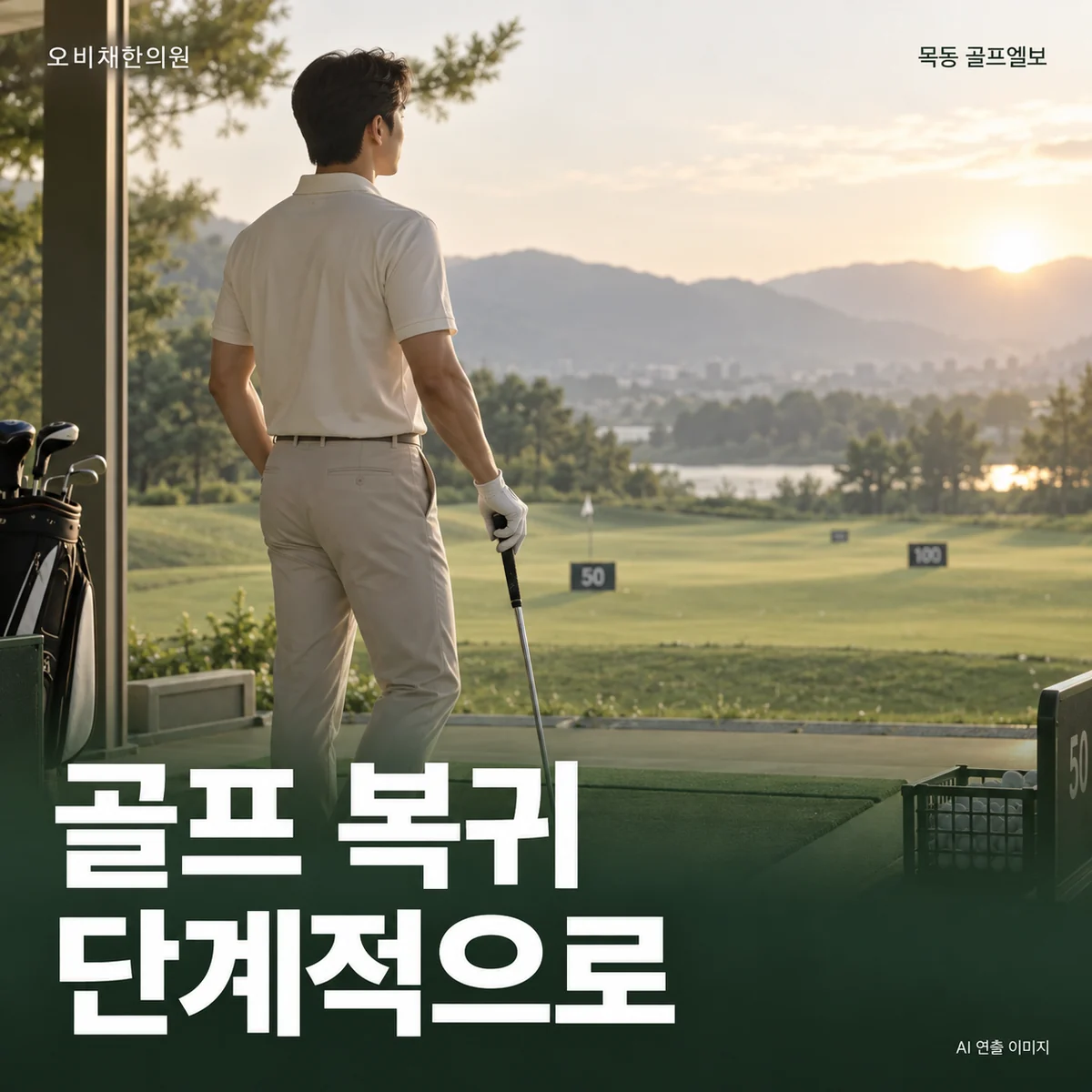 골프 복귀 · 단계적으로