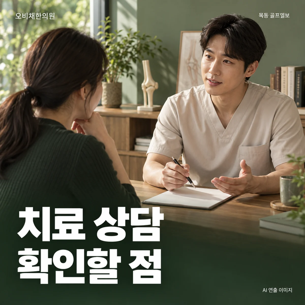 치료 상담 · 확인할 점