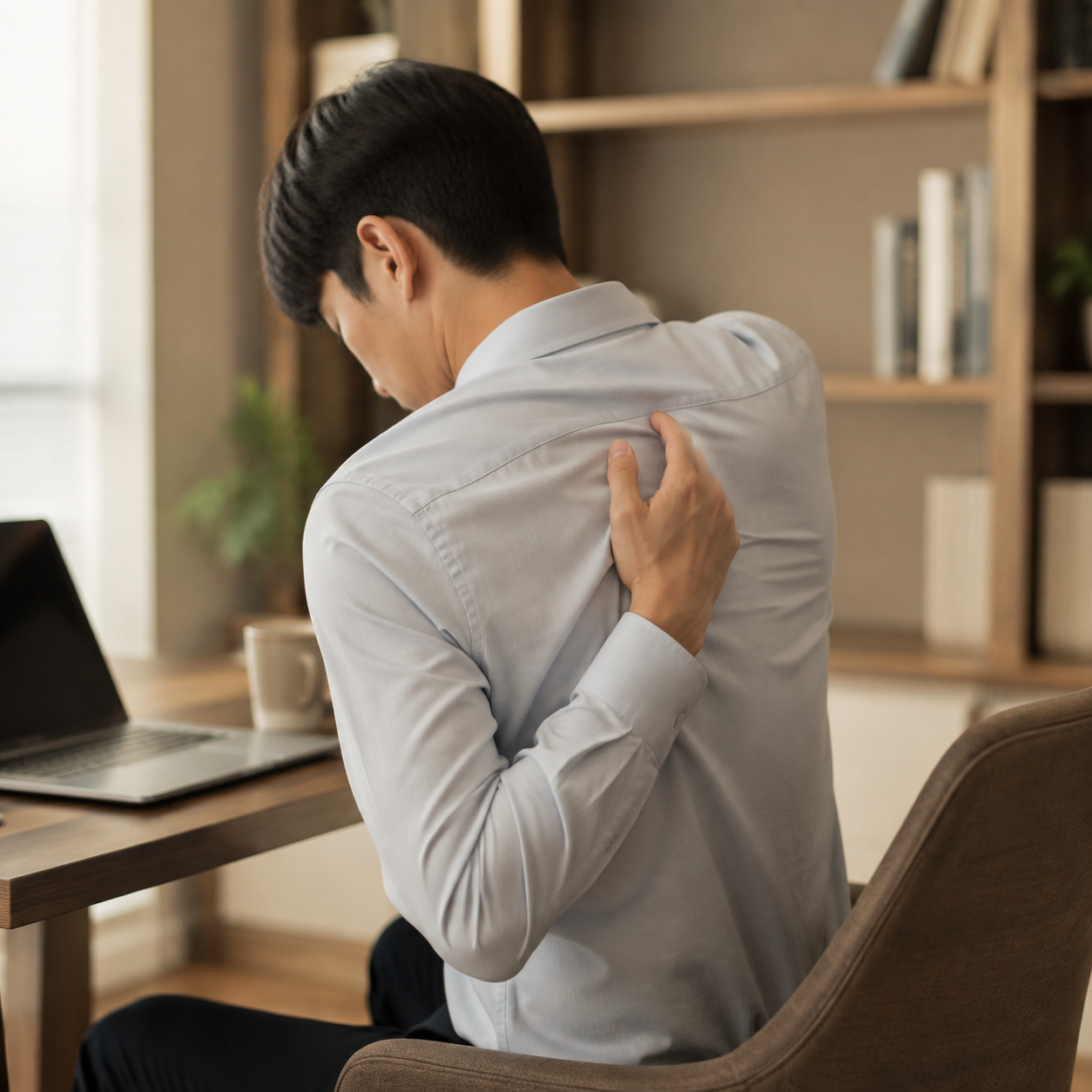 능형근통증 진료 원리 이미지