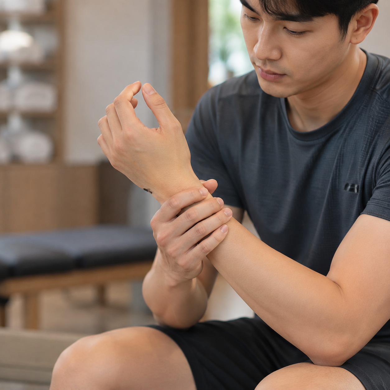 손목염좌 진료 원리 이미지