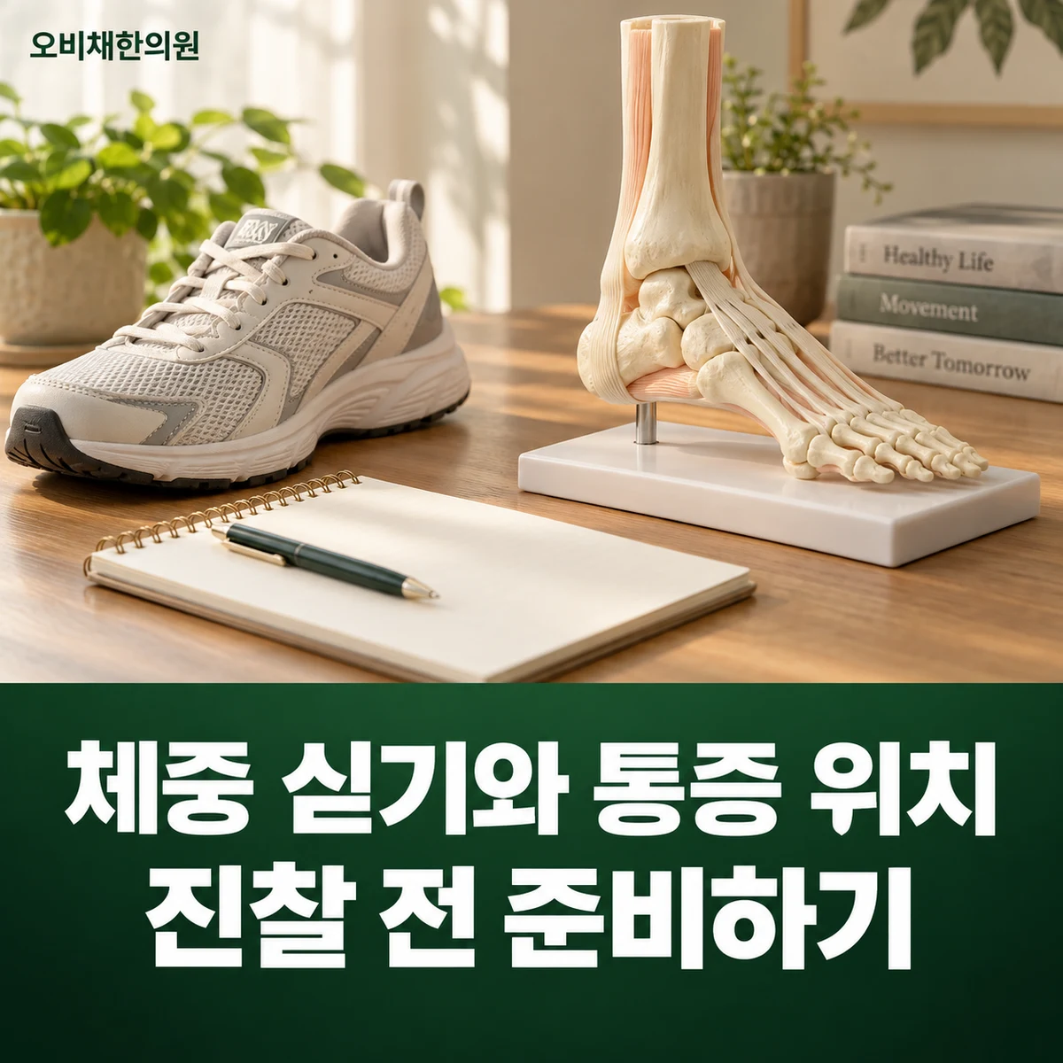 목동 발목염좌 진찰·검사 · 체중 싣기와 통증 위치 · 진찰 전 준비하기