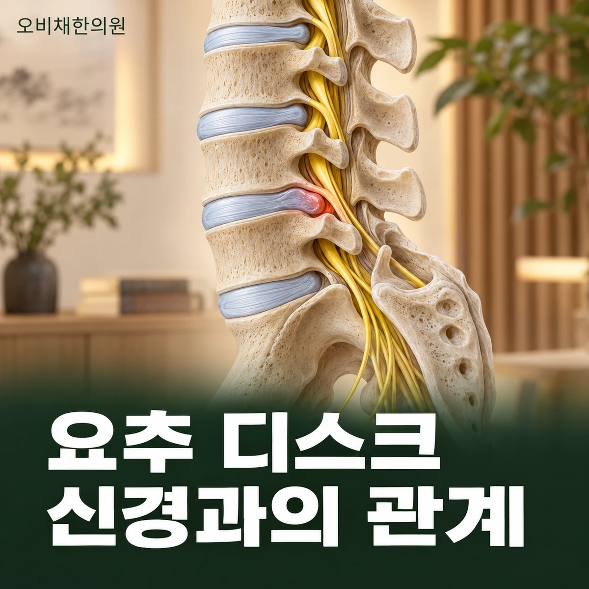 목동 허리디스크 원인과 구분 · 요추 디스크와 신경