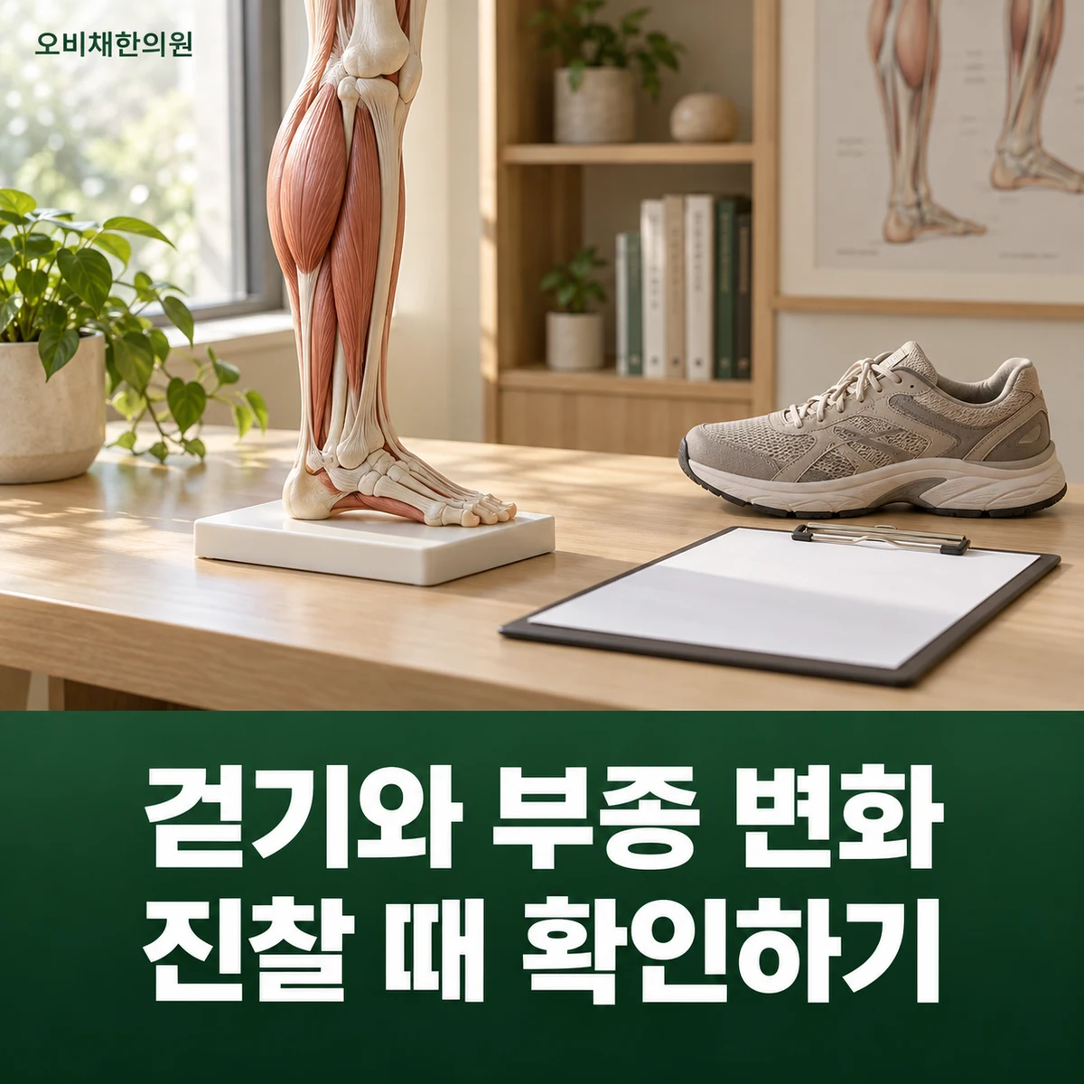 목동 종아리통증 진찰·검사 · 보행과 부종 평가