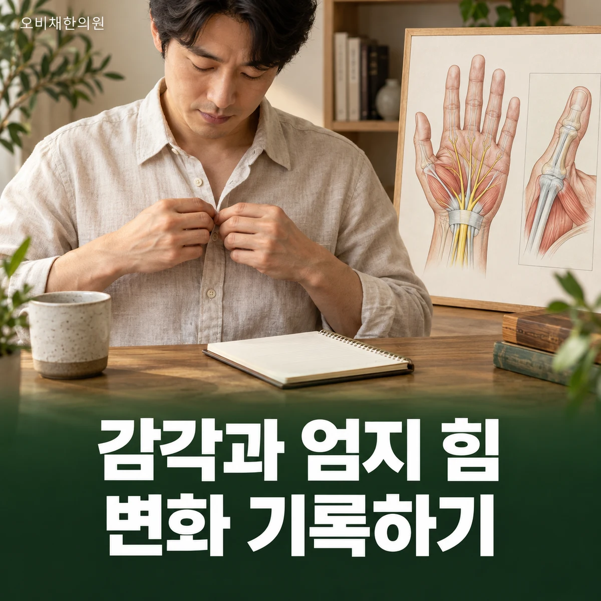 목동 수근관증후군 경과·재진 · 감각과 엄지 힘 재평가
