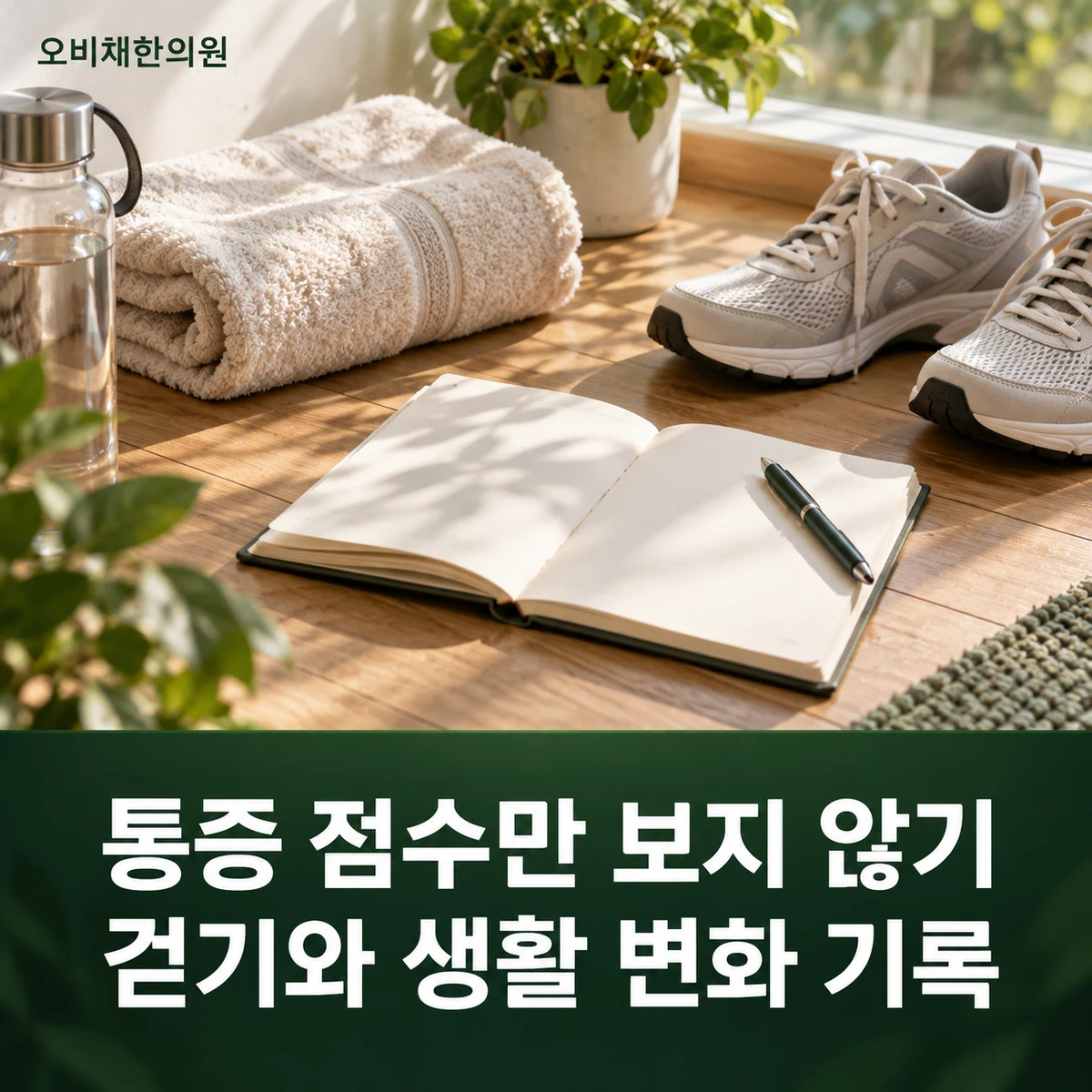 목동 퇴행성관절염 경과·재진 · 통증 점수만 보지 않기 · 걷기와 생활 변화 기록
