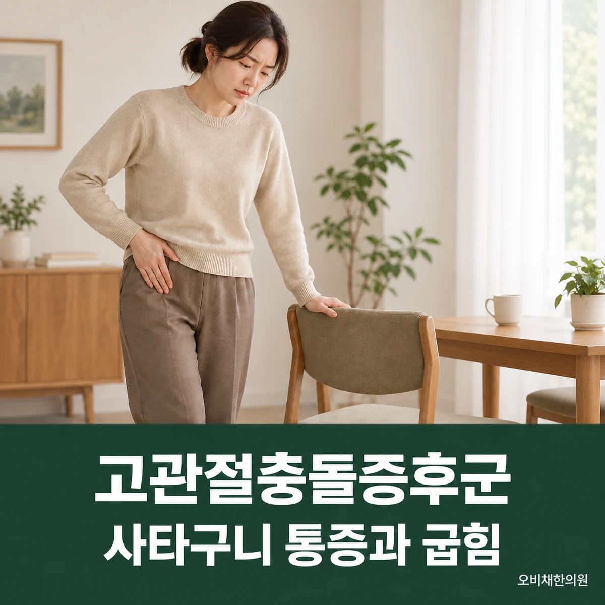 목동 고관절충돌증후군 증상 · 사타구니 통증과 굽힘