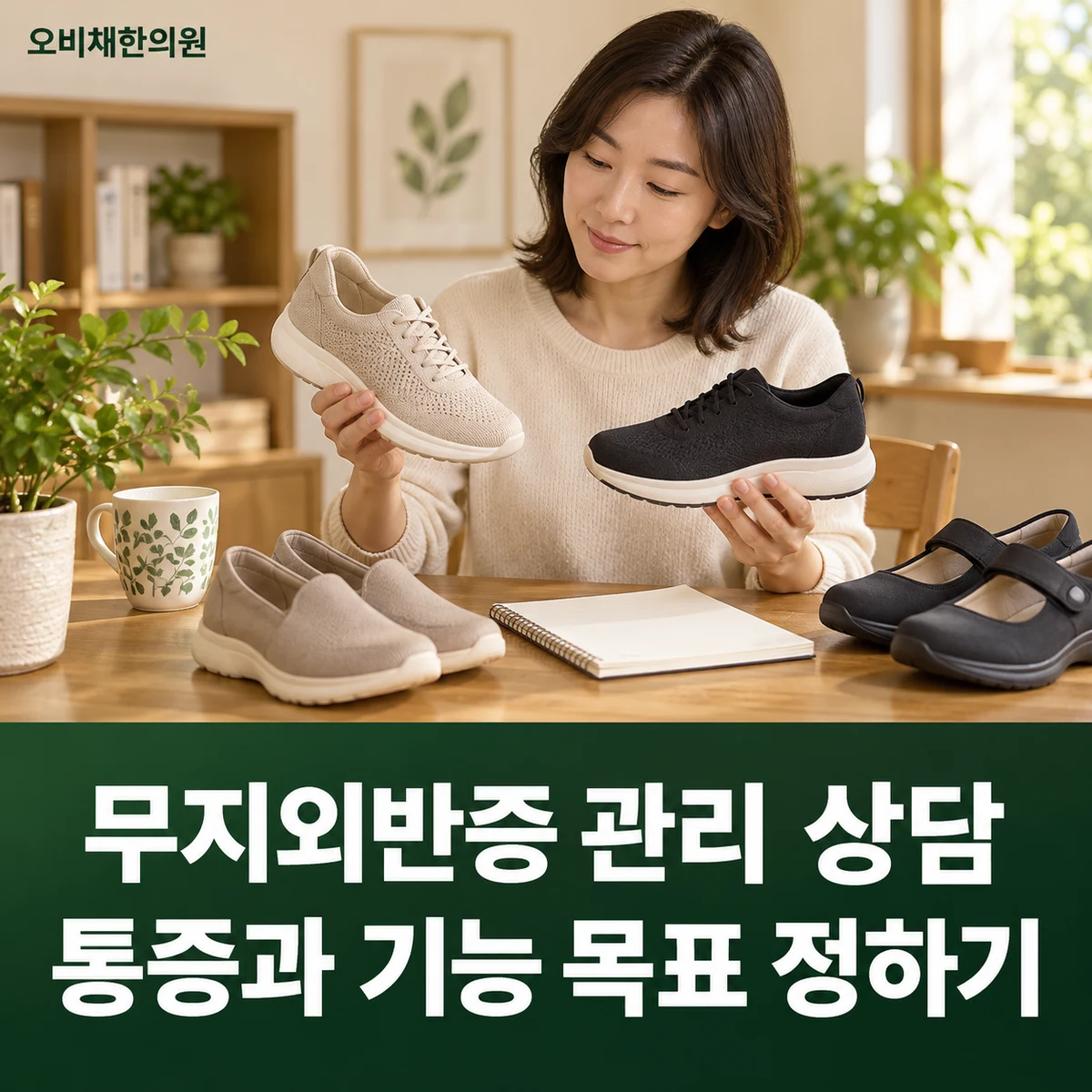 목동 무지외반증 치료·상담 · 무지외반증 관리 상담 · 통증과 기능 목표 정하기