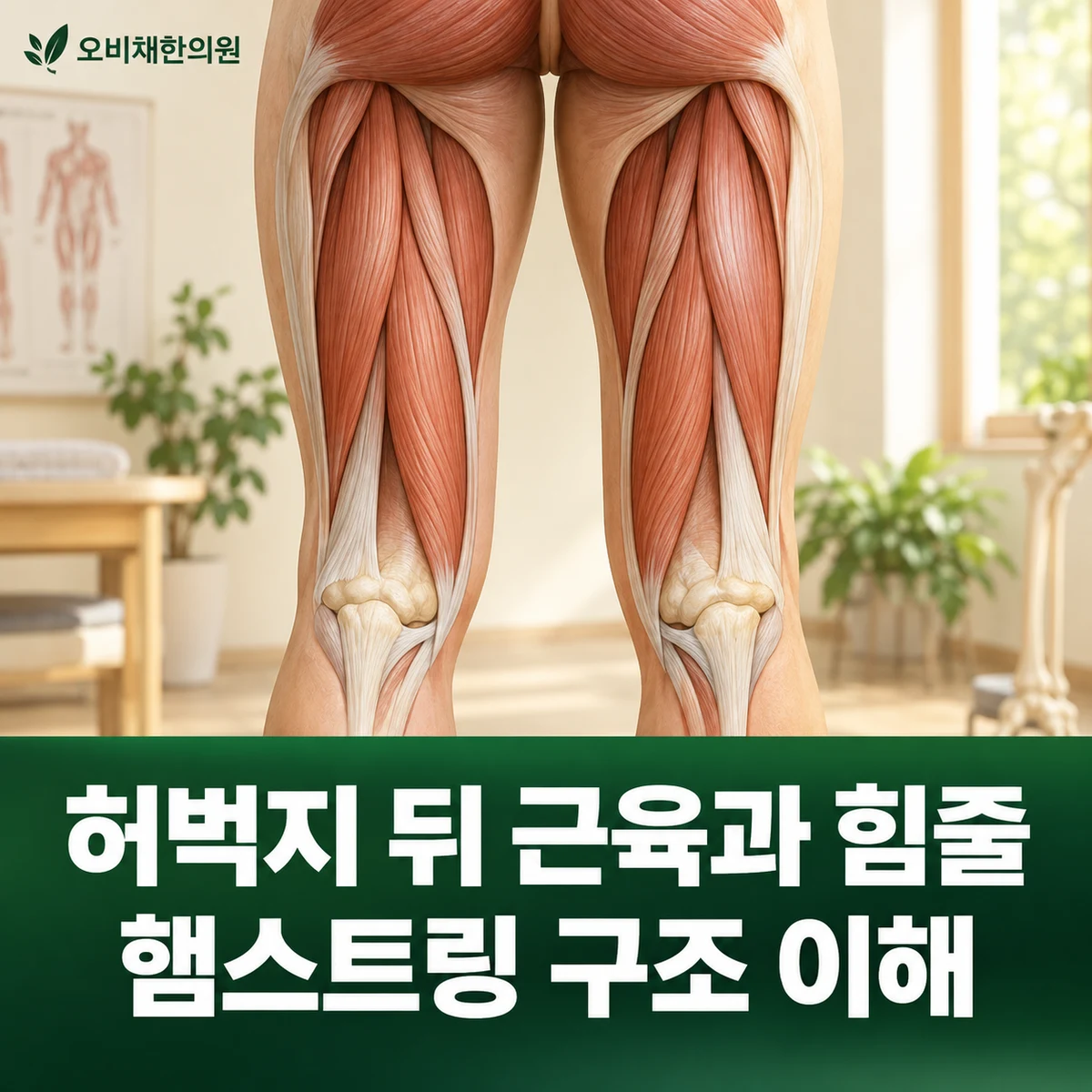 목동 햄스트링통증 원인과 구분 · 허벅지 뒤 근육과 힘줄 · 햄스트링 구조 이해