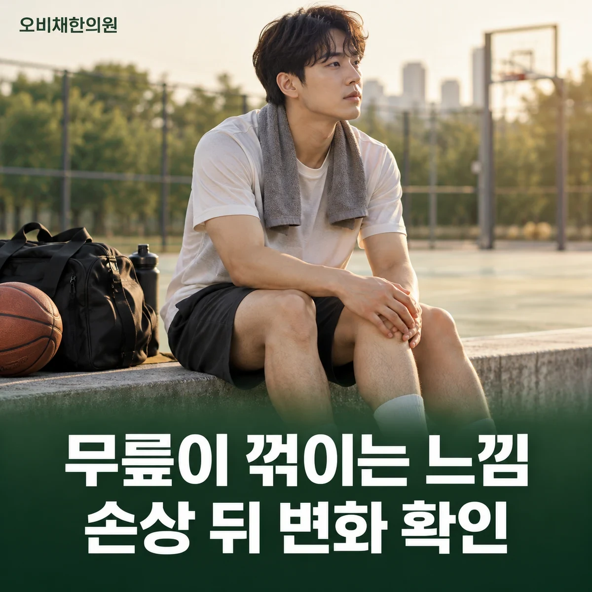 목동 무릎인대손상 증상 · 다친 동작과 불안정감