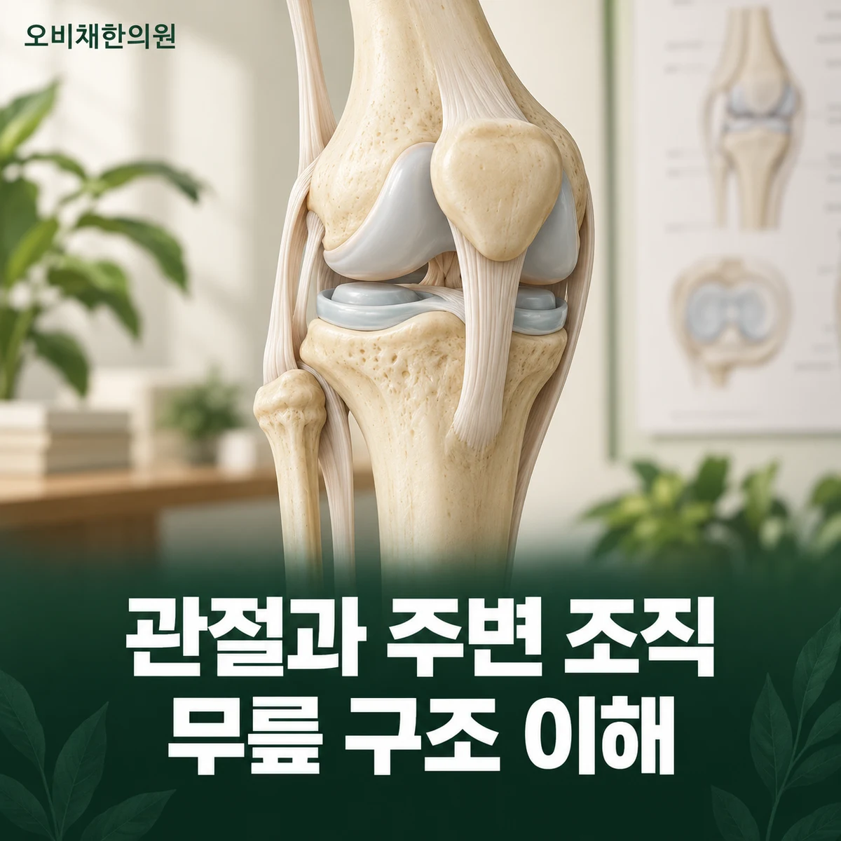 목동 무릎통증 원인과 구분 · 관절과 주변 조직