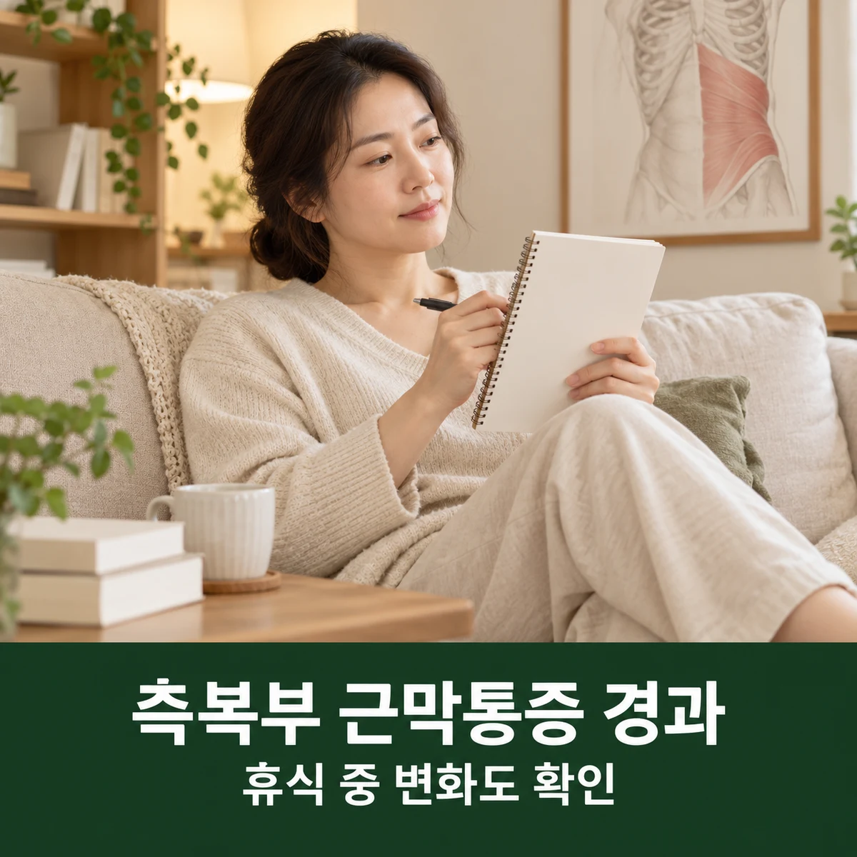 목동 측복부 근막통증 경과·재진 · 휴식 중 통증과 전신 변화