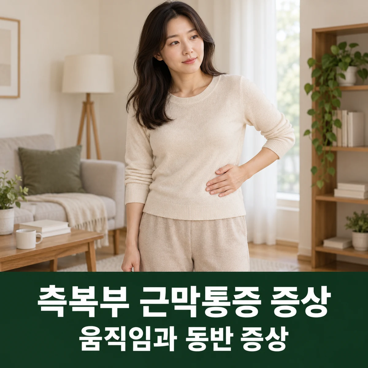 목동 측복부 근막통증 증상 · 옆구리 움직임 통증과 복부 동반 증상