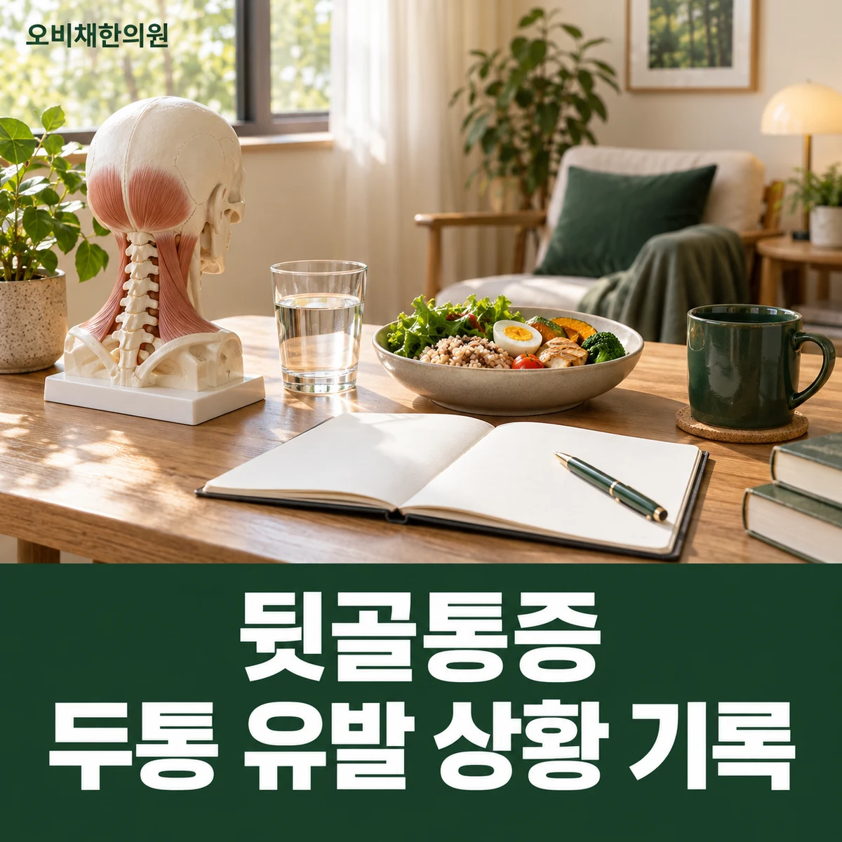 목동 뒷골통증 생활관리 · 두통 유발 상황 기록