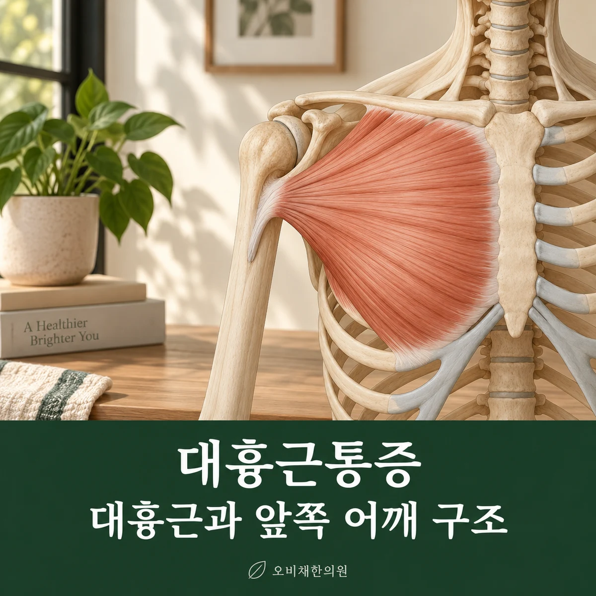 목동 대흉근통증 원인과 구분 · 대흉근과 앞쪽 어깨 구조