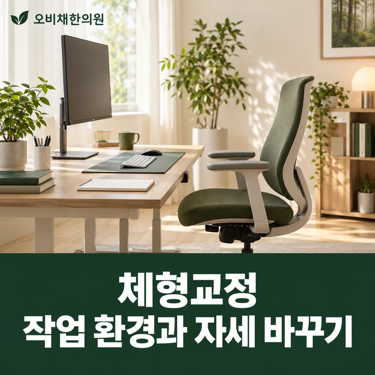 목동 체형교정 생활관리 · 작업 환경과 자세 바꾸기