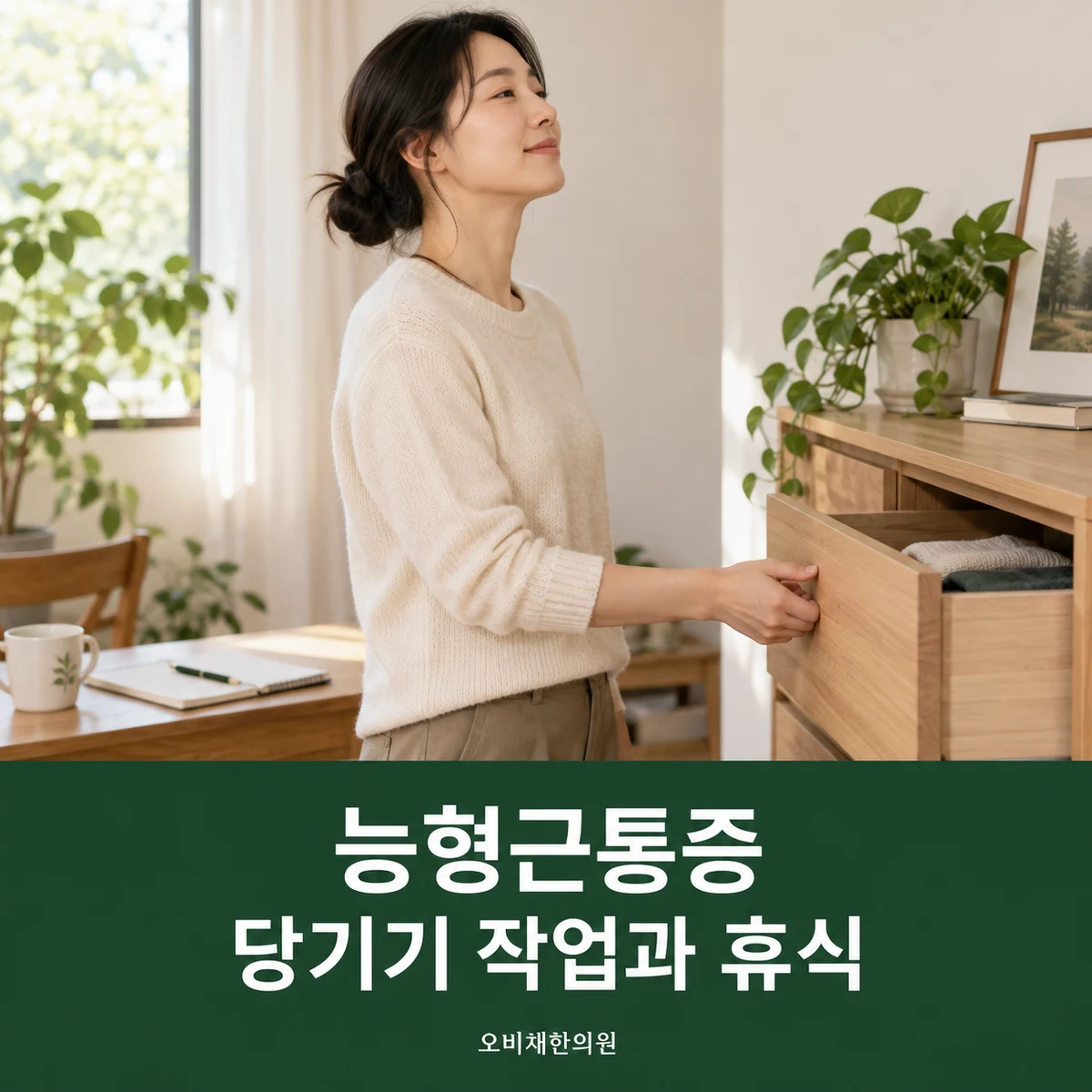 목동 능형근통증 생활관리 · 당기기 작업과 휴식