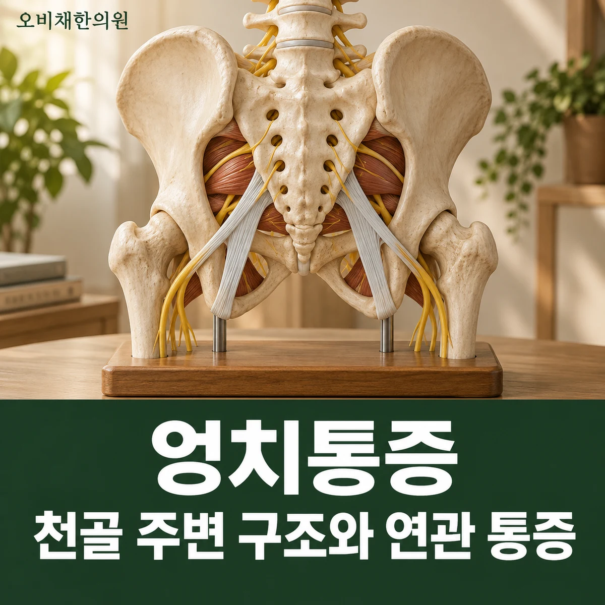 목동 엉치통증 원인과 구분 · 천골 주변 구조와 연관 통증