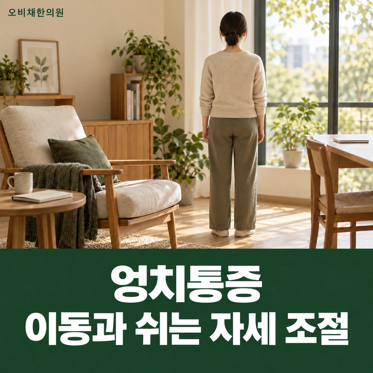목동 엉치통증 생활관리 · 이동과 쉬는 자세 조절