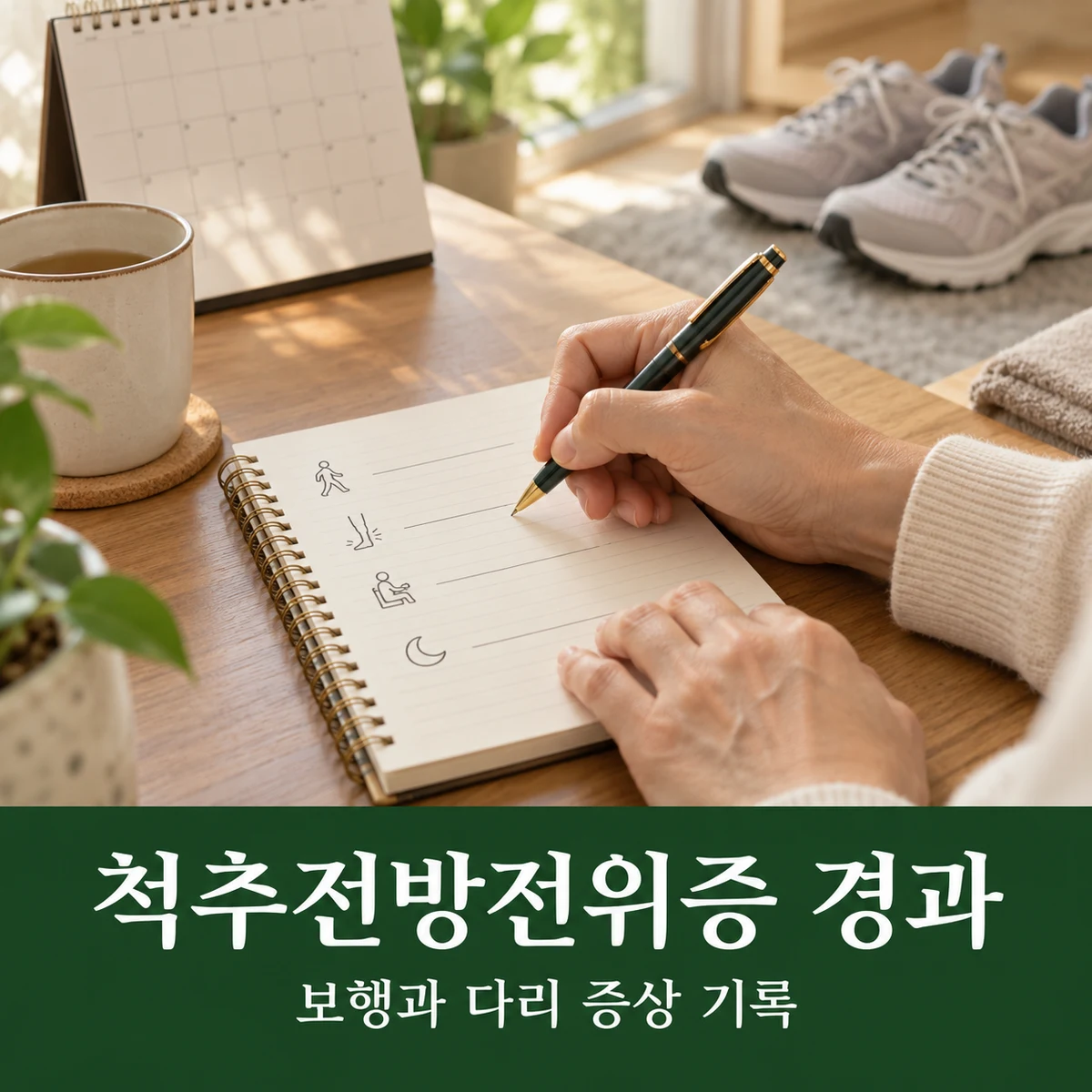 목동 척추전방전위증 경과·재진 · 근력·보행·대소변 변화 재평가