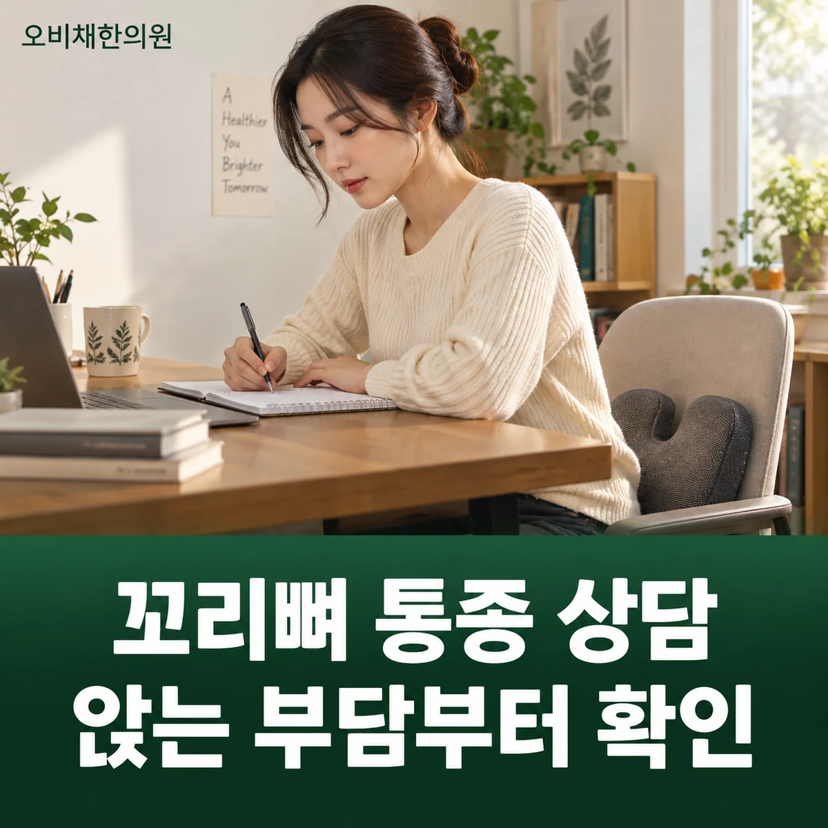 목동 꼬리뼈통증 치료·상담 · 꼬리뼈 통증 상담 · 앉는 부담부터 확인