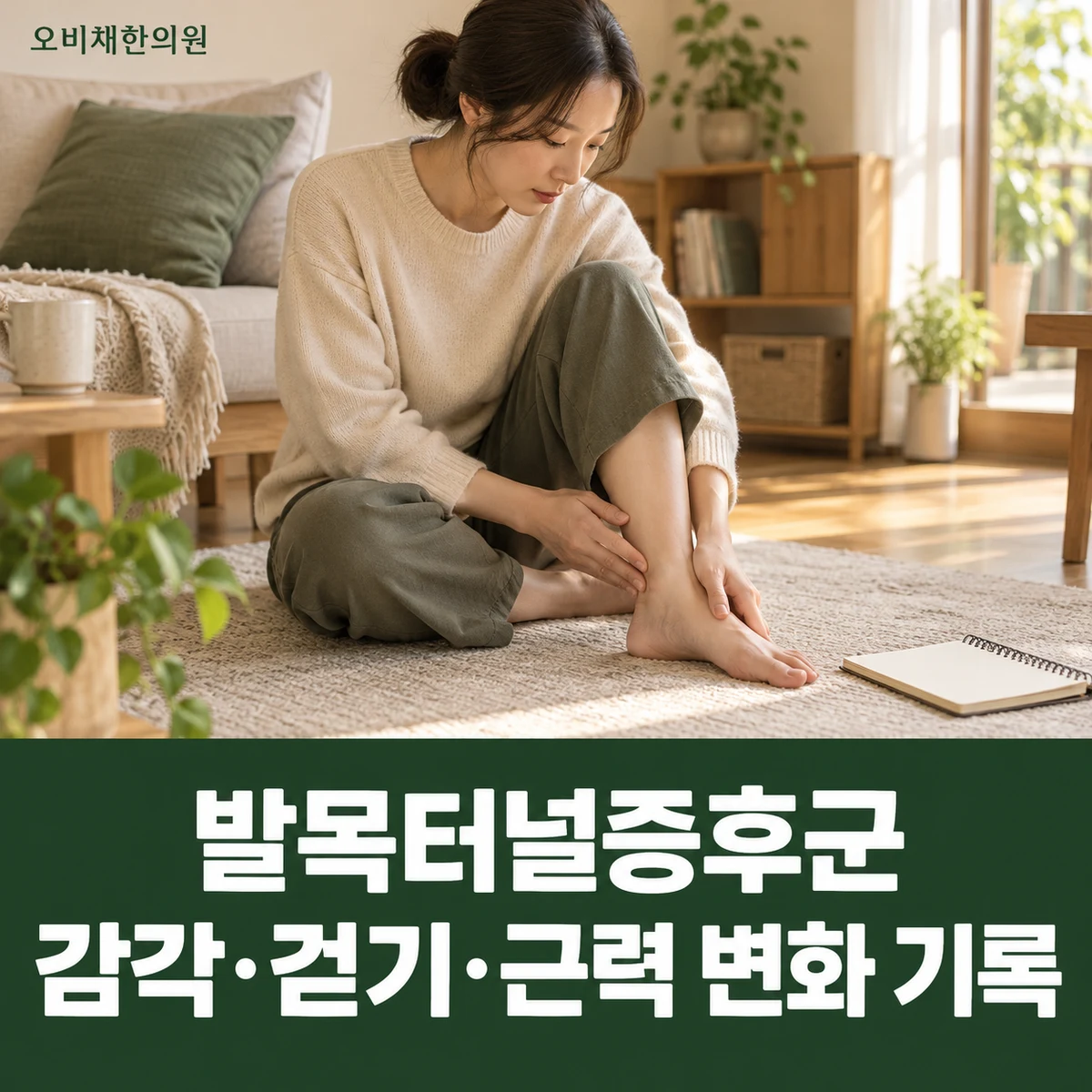 목동 발목터널증후군 경과·재진 · 감각·걷기·근력 변화 기록