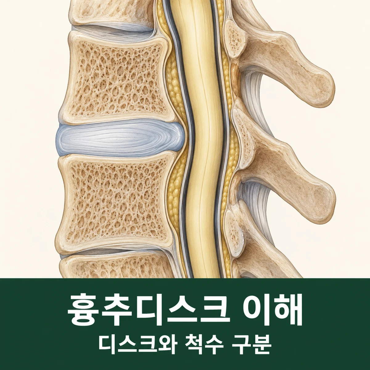 목동 흉추디스크 원인과 구분 · 흉추 디스크와 척수·신경근