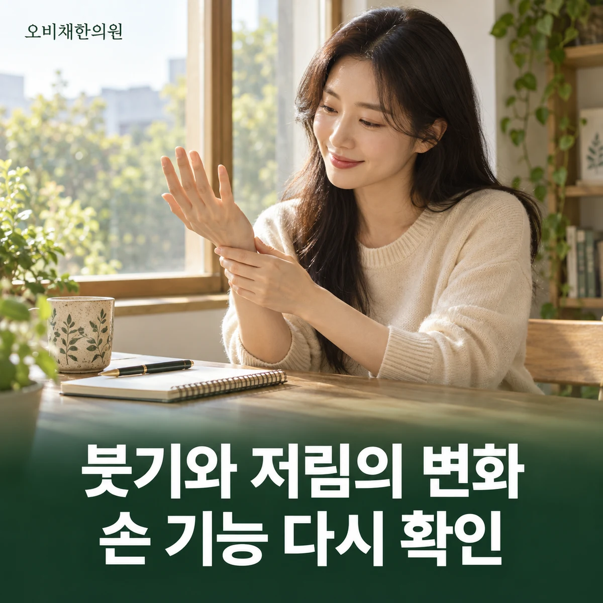 목동 손목통증 경과·재진 · 붓기·저림·기능 비교