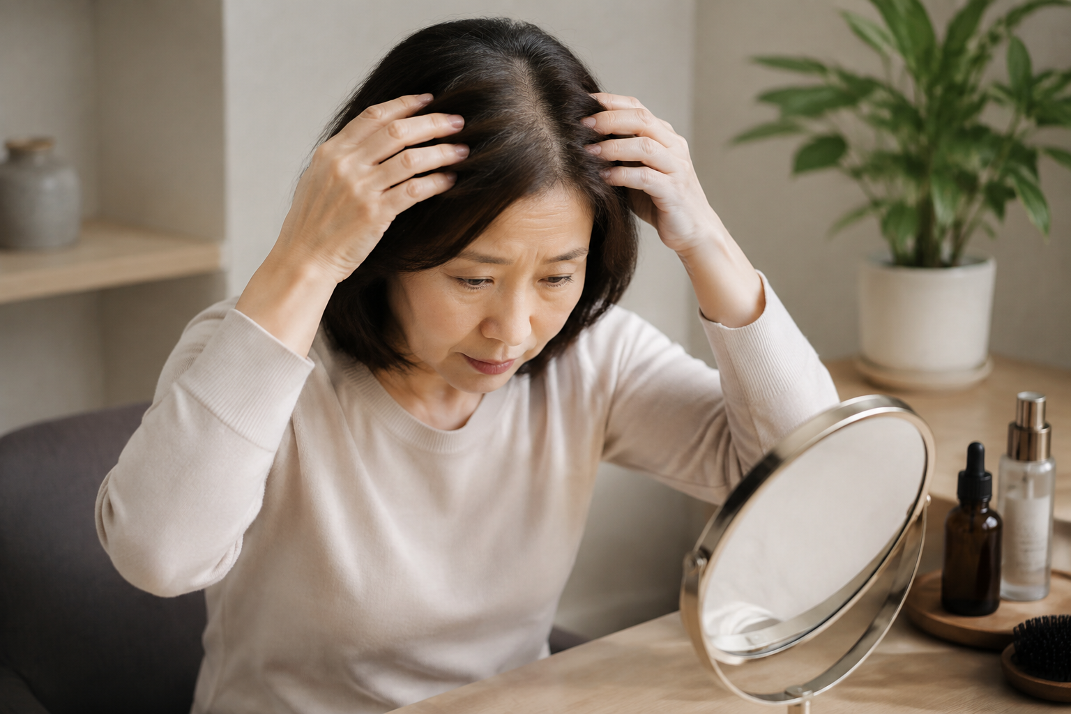 갱년기탈모 진단 이미지